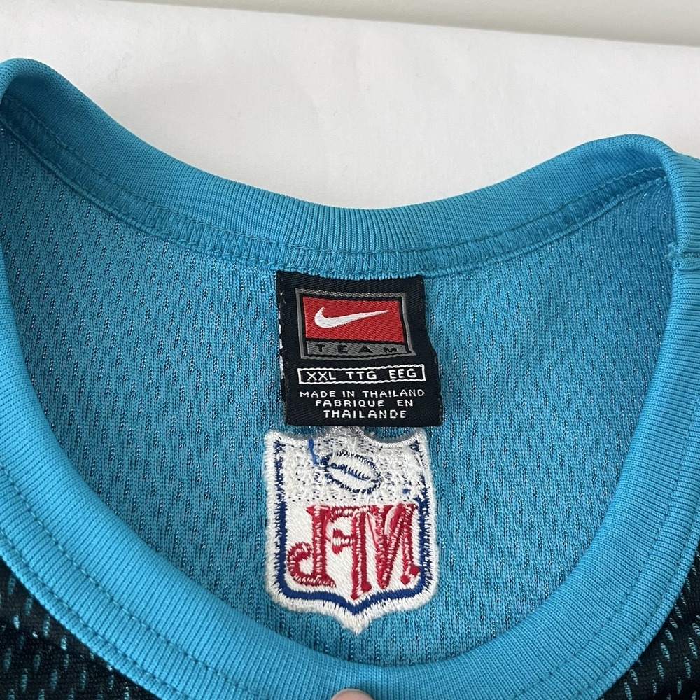 Vintage Nike Team NFL Carolina Panthers Long Sleeve Mesh Knit Shirt Sz 2XL - Picture 4 of 9